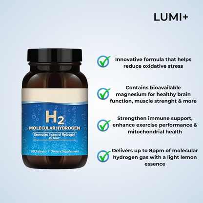 LUMI+ Molecular Hydrogen Tablets